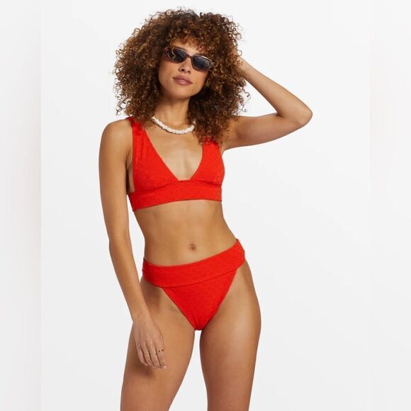 Billabong Good Vibes Remi Plunge Top - Picture 1 of 5